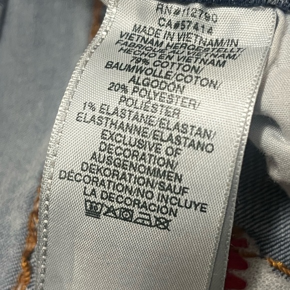 True Religion Light Blue Rocco Relaxed Skinny Jeans with Red Stitching Sz 31 Men - Picture 10 of 10